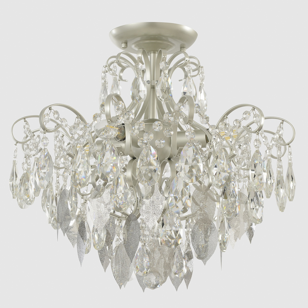 Потолочная люстра Crystal Lux ESMIRALDA PL4 SILVER