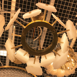 Люстра Cloyd KNOSS-A C1 / Ø45 см - алебастр - латунь (арт.10918)