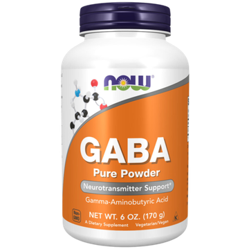 Now Foods GABA pure powder 170 grams, ГАБА, Гамма-Аминомасляная кислота