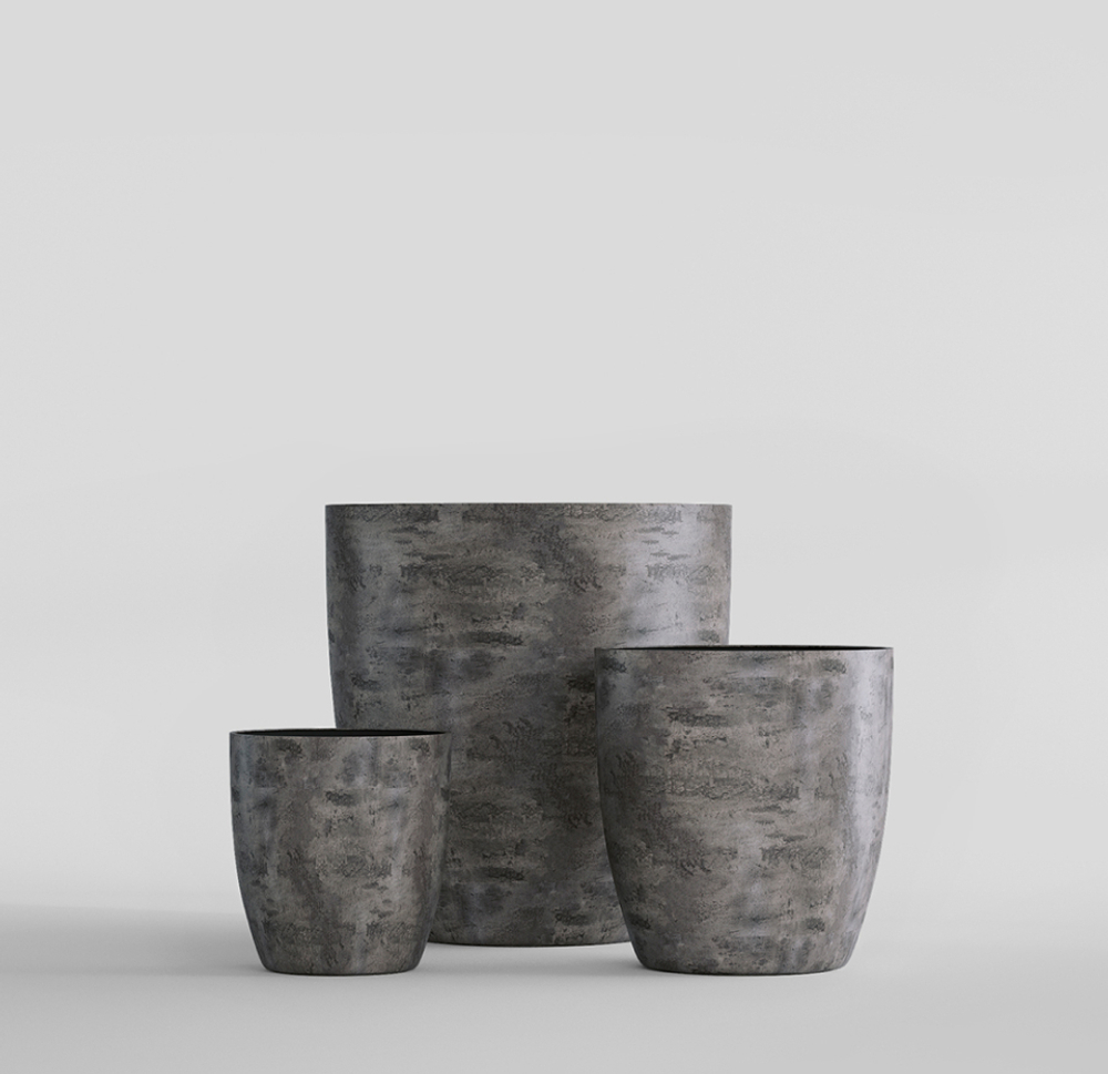 Кашпо, коллекция Concrete, форма VASE3
