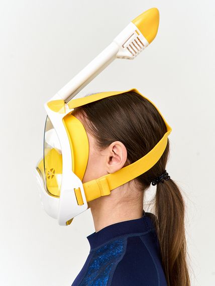 Маска полнолицевая Sargan Планета океан 2.0 белый/желтый