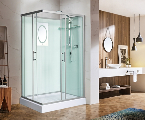 Душевая кабина WeltWasser WW500 Laine 1201 120x90 10000003270 профиль Хром стекло прозрачное