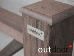 Перила ДПК Outdoor 90*45*3000 мм. STORM BROWN коричневые микс
