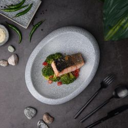 Блюдо овальное 26*20 см h6 см 300 мл Stone Untouched Taiga P.L. Proff Cuisine [1]