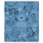 Тетрадь А5, 48 л., BRAUBERG, скоба, клетка, матовая ламинация, фольга, "Zodiac Symbol", 404369, 5шт