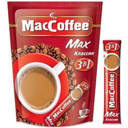 Кофе растворимый MacCoffee MAX Классик 3в1 20 шт