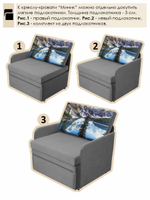 Кресло-кровать "Миник" 70 см, купон Пейзаж