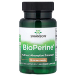 Swanson Vitamins, BioPerine®, 10 мг, 60 веганских капсул