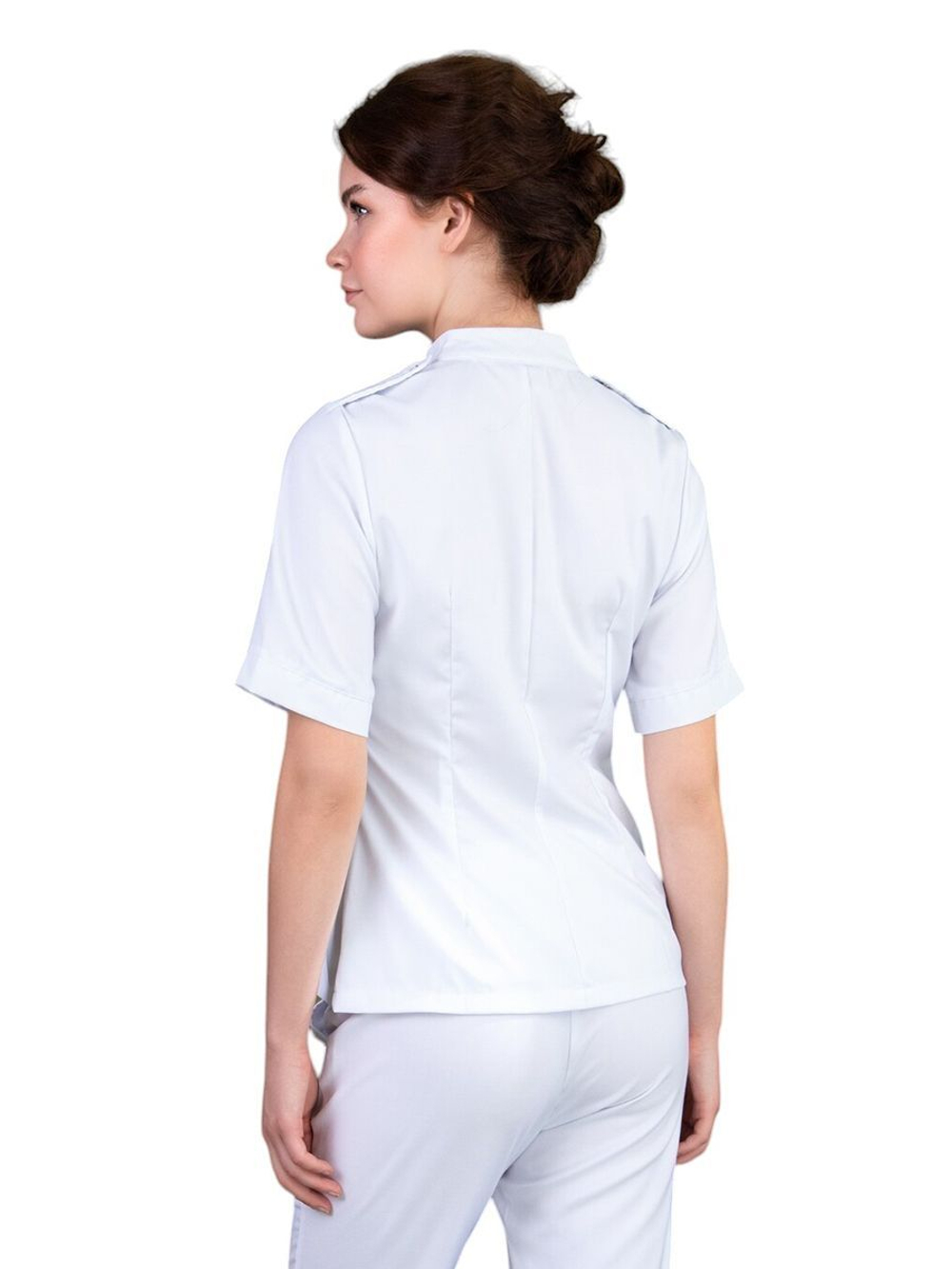 Рубашка медицинская женская на молнии Тезис TZ400, белый, 58