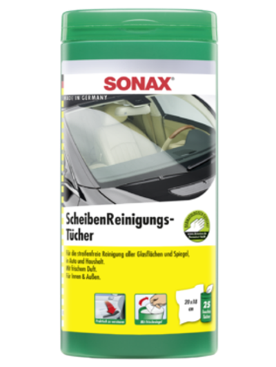 412000 SONAX Салфетки для очистки стекол в тубе