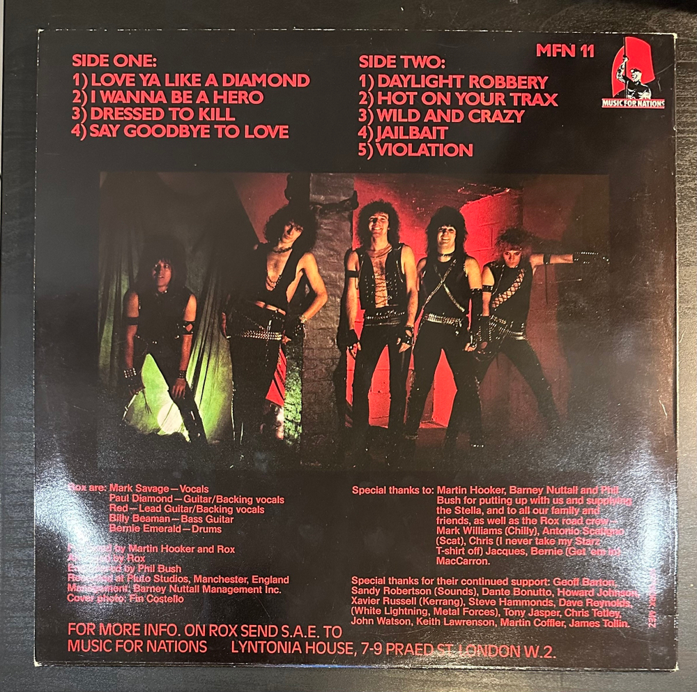 Rox - Violent Breed (Франция 1983г.)