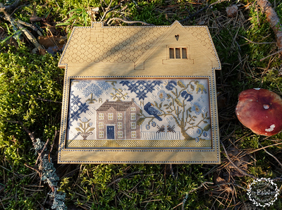 Пришивная рамка для оформления "Деревенский домик"