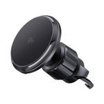 Автомобильный держатель MagSafe с беспроводной зарядкой Deppa MageSafe Flex (Qi2) Беспроводная зарядка: Qi 15 Вт. Сертификация Qi2. Устанавливается на вентиляционную решётку или приборную панель