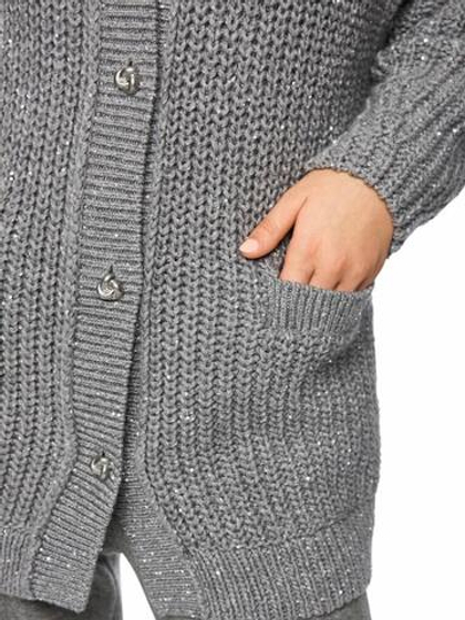 Marc Cain Кардиган вязаный, декорированный пайетками