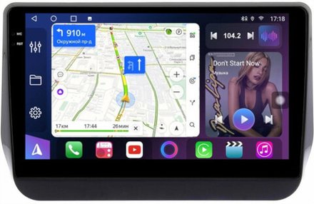 Магнитола для Hyundai H1, Grand Starex 2018-2022 (ШГУ цветной) - FarCar 7000F2 монитор 9.5" QLED на Android 14, TS18, CarPlay, 4G SIM-слот