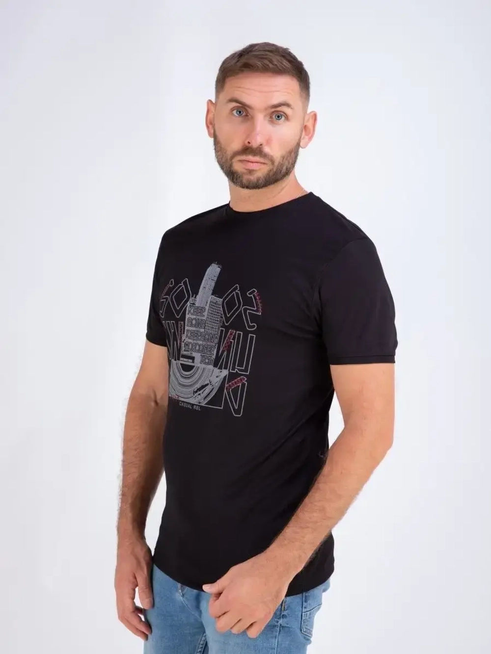 Футболка мужская однотонная Турция