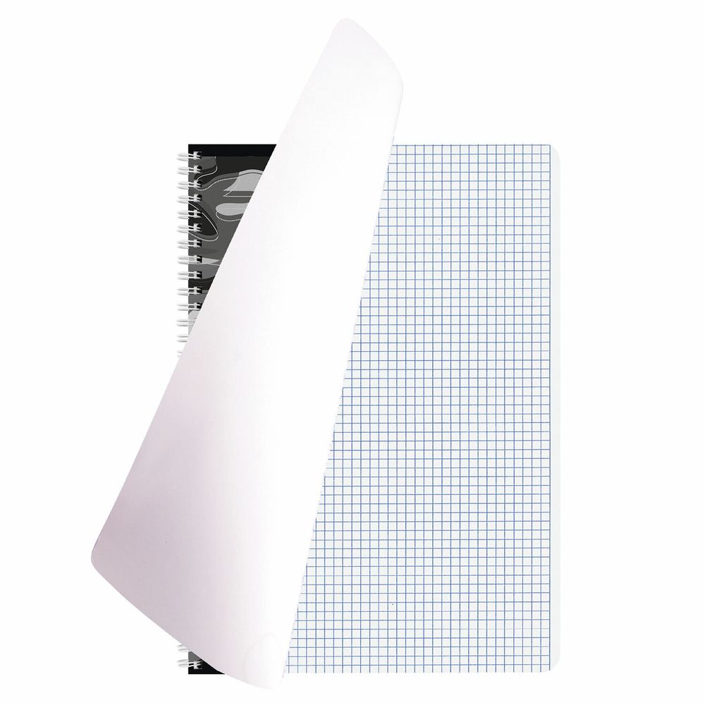 Тетрадь А4, 96 л., BRAUBERG, гребень, клетка, обложка картон, "Military", 404057, 4шт