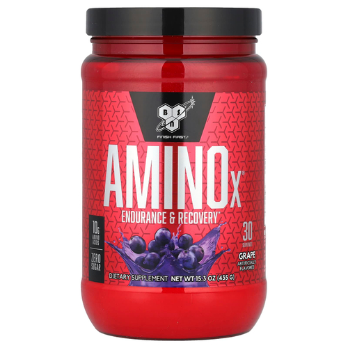 BSN, Amino-X, для выносливости и восстановления, со вкусом винограда, 435 г (15,3 унции)