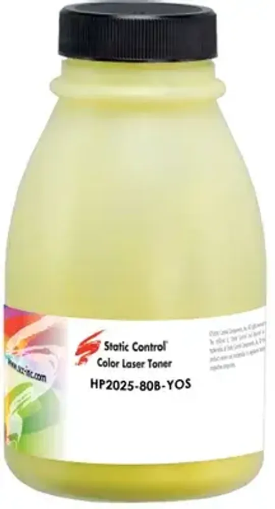 Тонер для картриджей HP CC532A Yellow (80г) (Static Control)