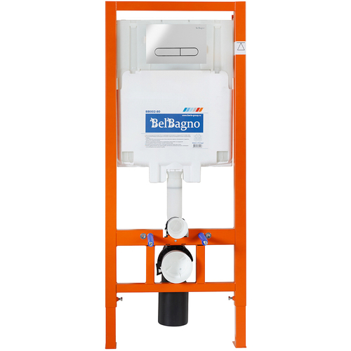 Инсталляция BelBagno BB002-80/BB005-PR-CHROME с клавишей смыва Хром глянцевый