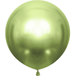 Шар Большой Лайм зеленый Хром