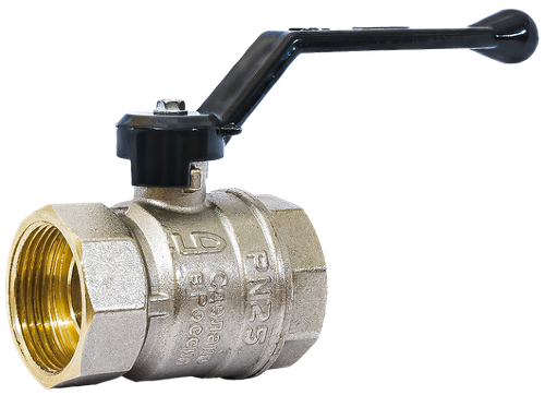 Кран шаровой латунный LD Pride 47.40.B-B.Р Ду 40 Ру 25 вн-вн, (рычаг)
