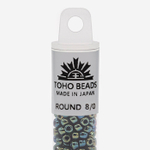 Японский бисер TOHO Round 8/0 (№84), металлизированный, непрозрачный глянцевый