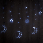 Гирлянда занавес Месяц и звезда 6х6