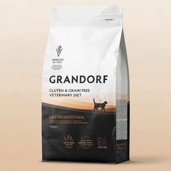 Сухой диетический корм Grandorf Veterinary Diet Cat Gastrointestinal для кошек при расстройствах пищеварения
