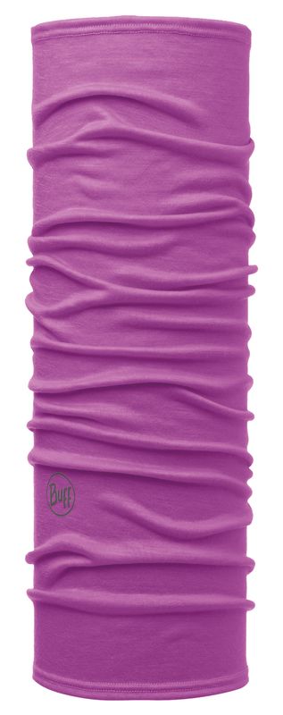 Тонкий шерстяной шарф-труба Buff Solid Deep Mauve Фото 1