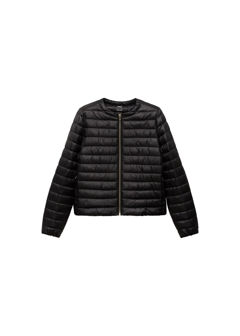 Короткий стеганый анорак с карманами