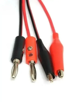 Щупы для мультиметра "крокодил - банан", провод 1метр