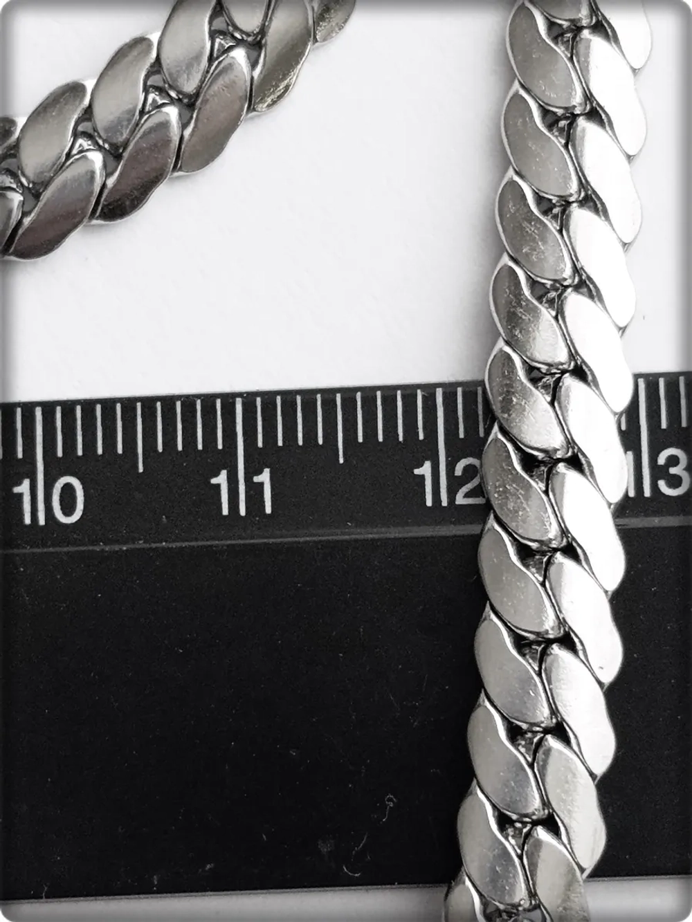 Стальная цепочка, длина 55см Stainless Steel сталь 316L/