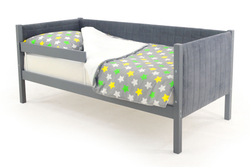 Детская кровать-тахта мягкая с бортиком Бельмарко Svogen графит
