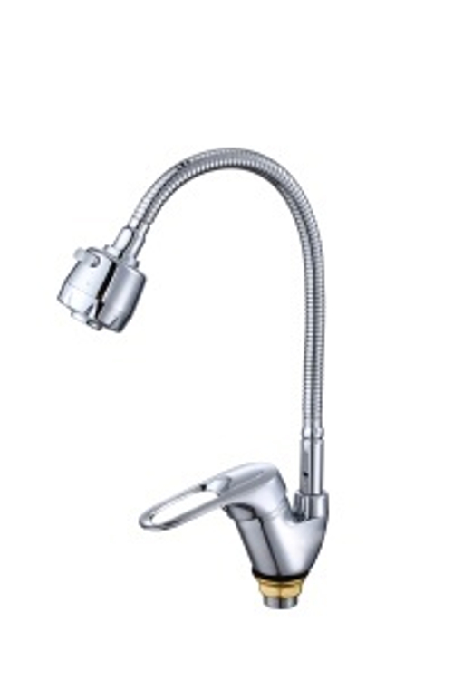 Смеситель кухня однор."VITTO"(гибкий излив).