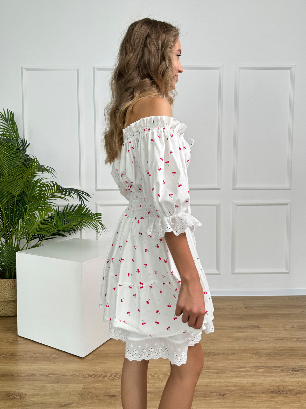 Сарафан платье летнее для девочки "Вишенки"