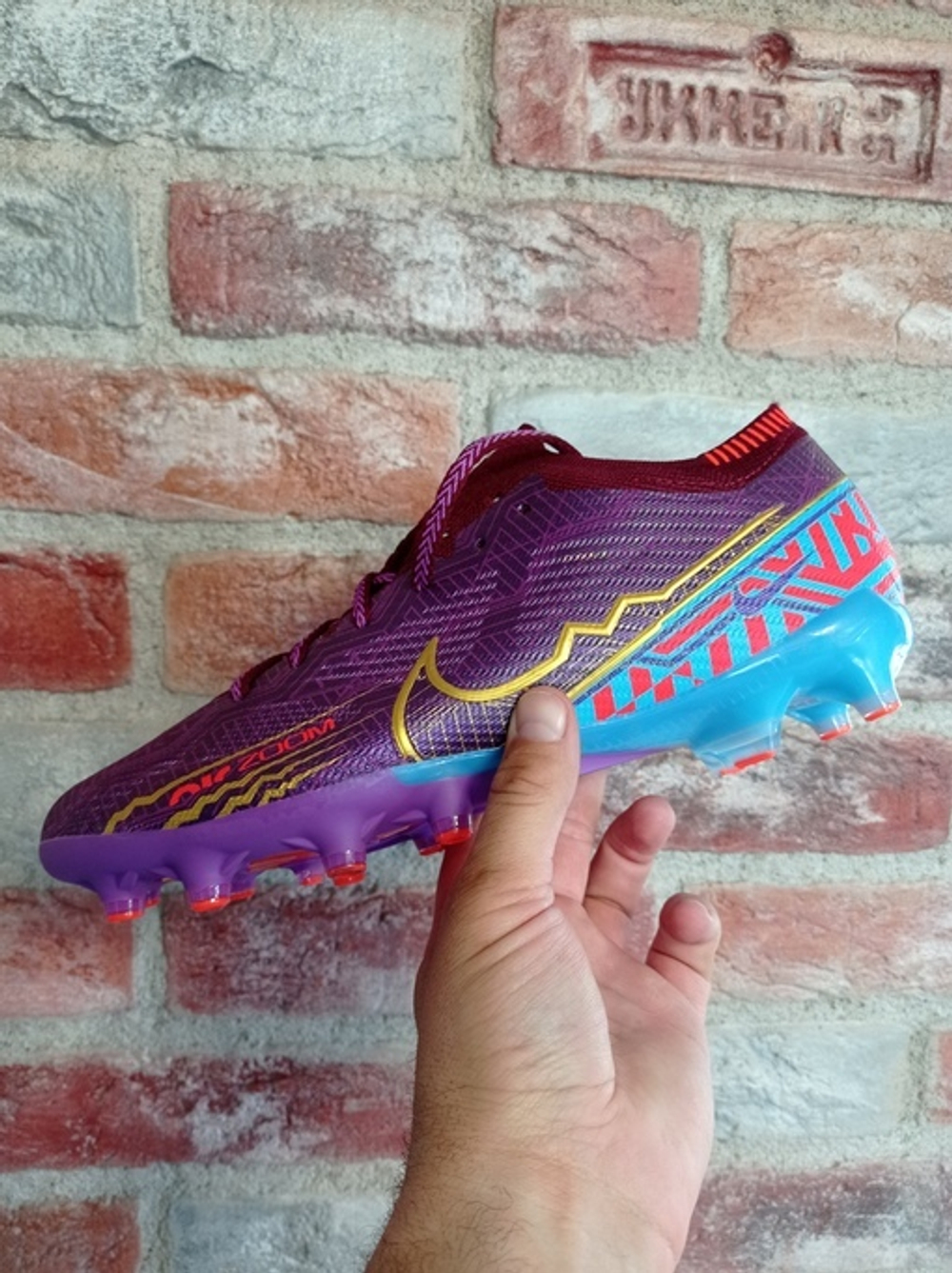 Бутсы Nike Zoom Mercurial Vapor 15 Elite AG (Фиолетовый)