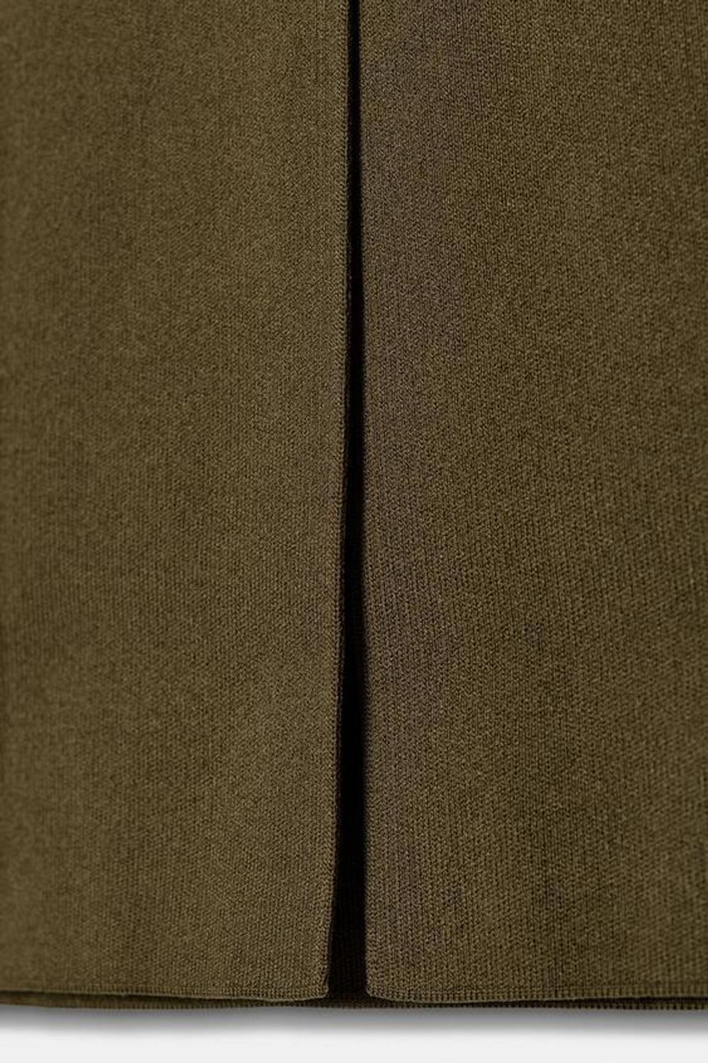 ZARA ТРИКОТАЖНАЯ ЮБКА-МИДИ, ХАКИ