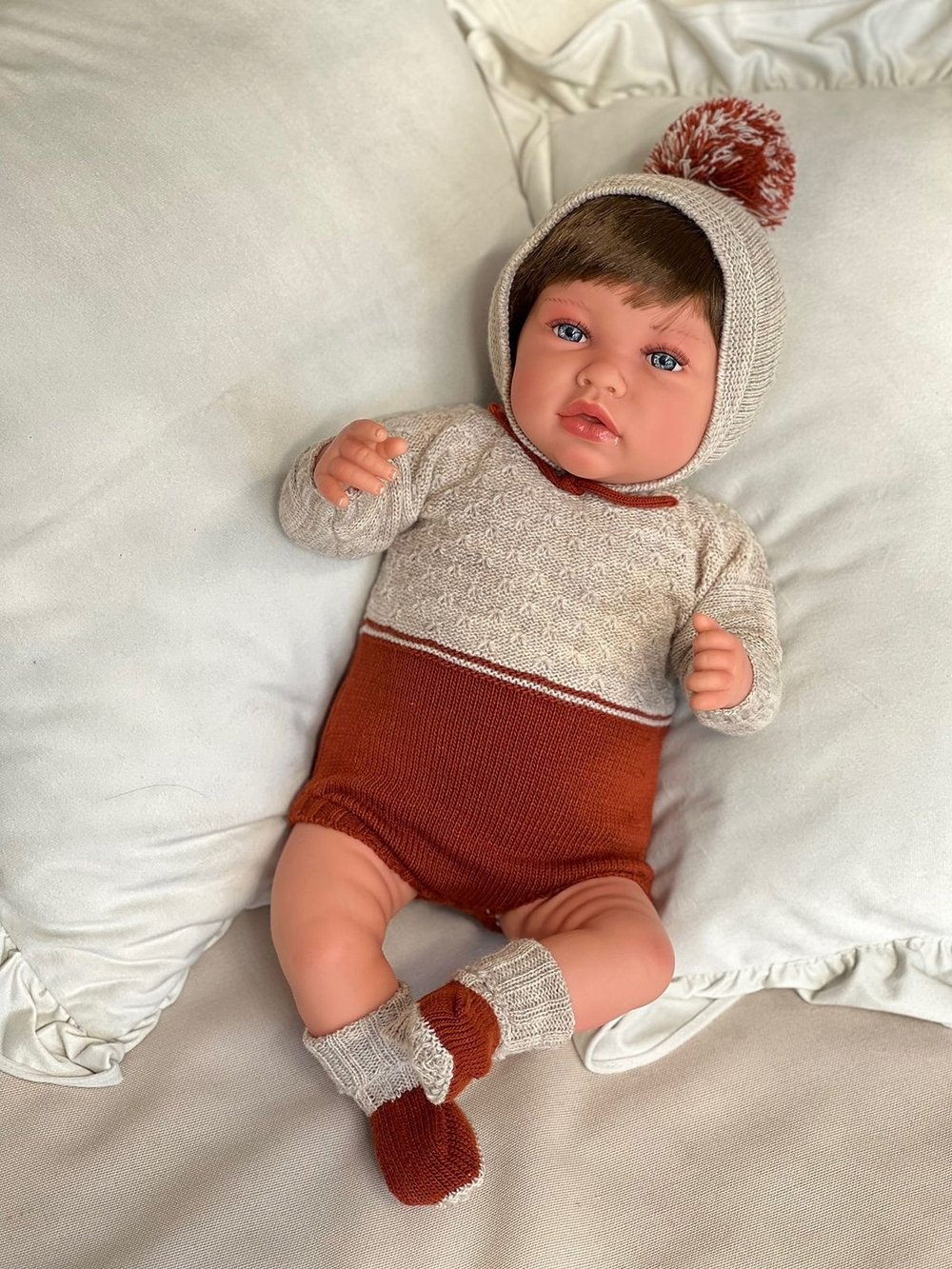 Кукла Реборн Marina and Pau 45cм Luka мягконабивная (M3036)