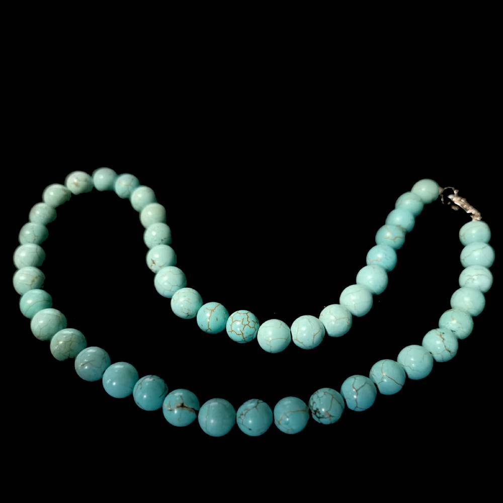 Бусы "Келли" бирюза бледно-голубая асс.