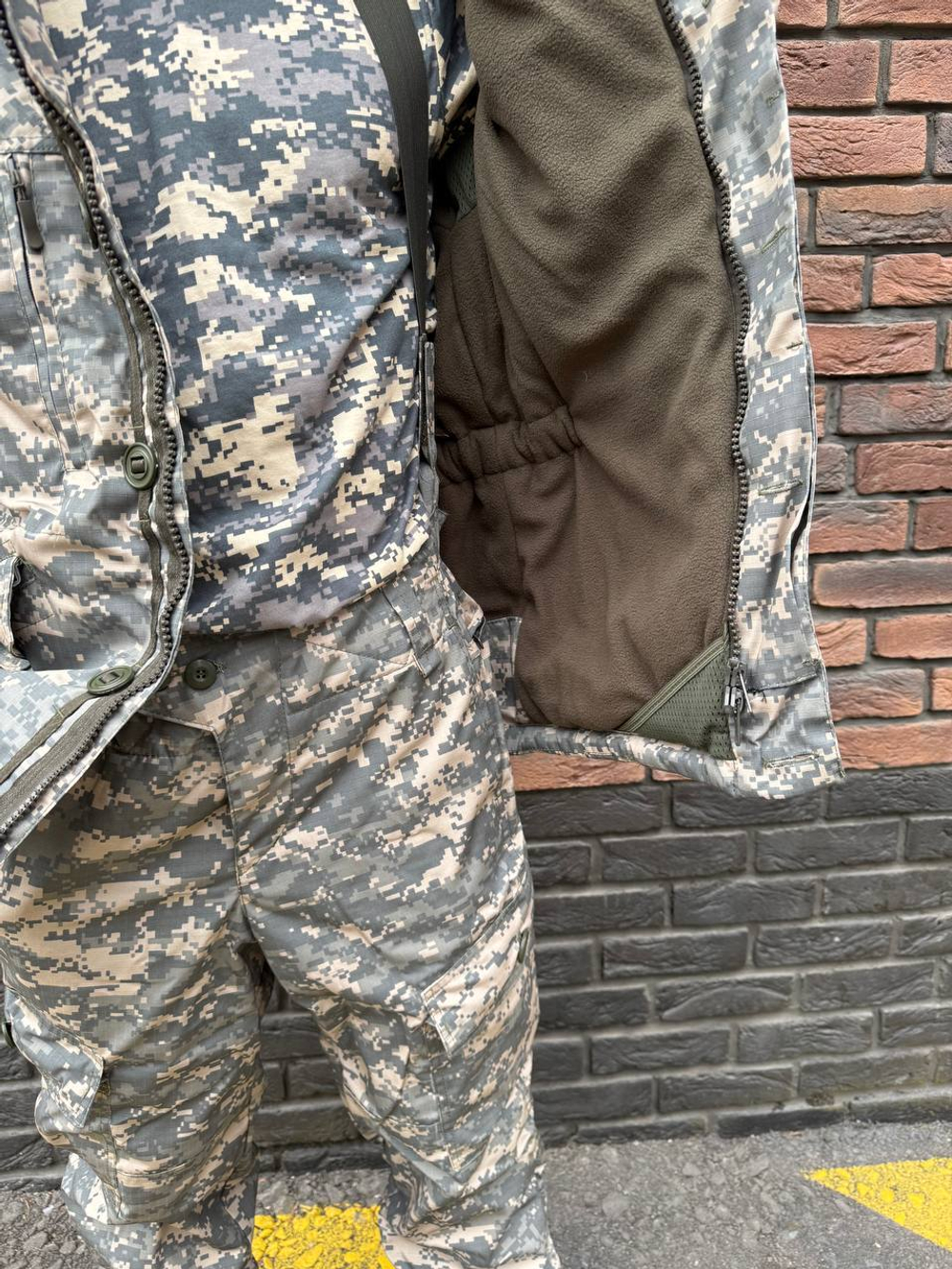 Костюм Горка 6 флис осень-зима серая цифра