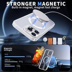 Прозрачный чехол Mesh Pro Magnetic Case для iPhone 16 Pro Max