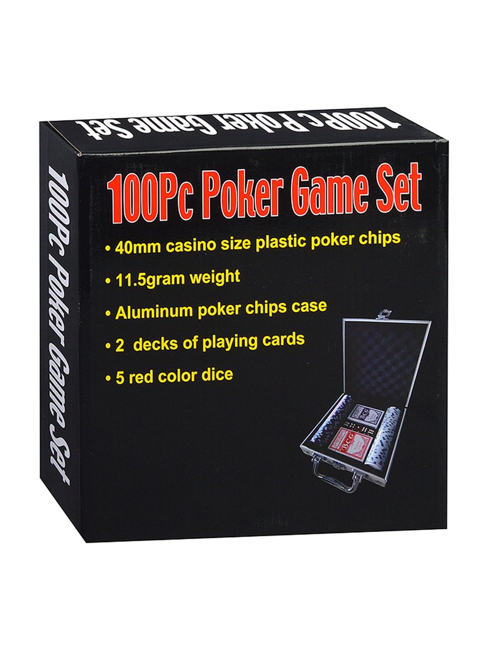 Набор для игры в покер 100 фишек (00-4949)