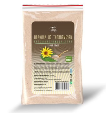 Порошок из топинамбура (тонкий помол), плотный зип-пакет, 100г.