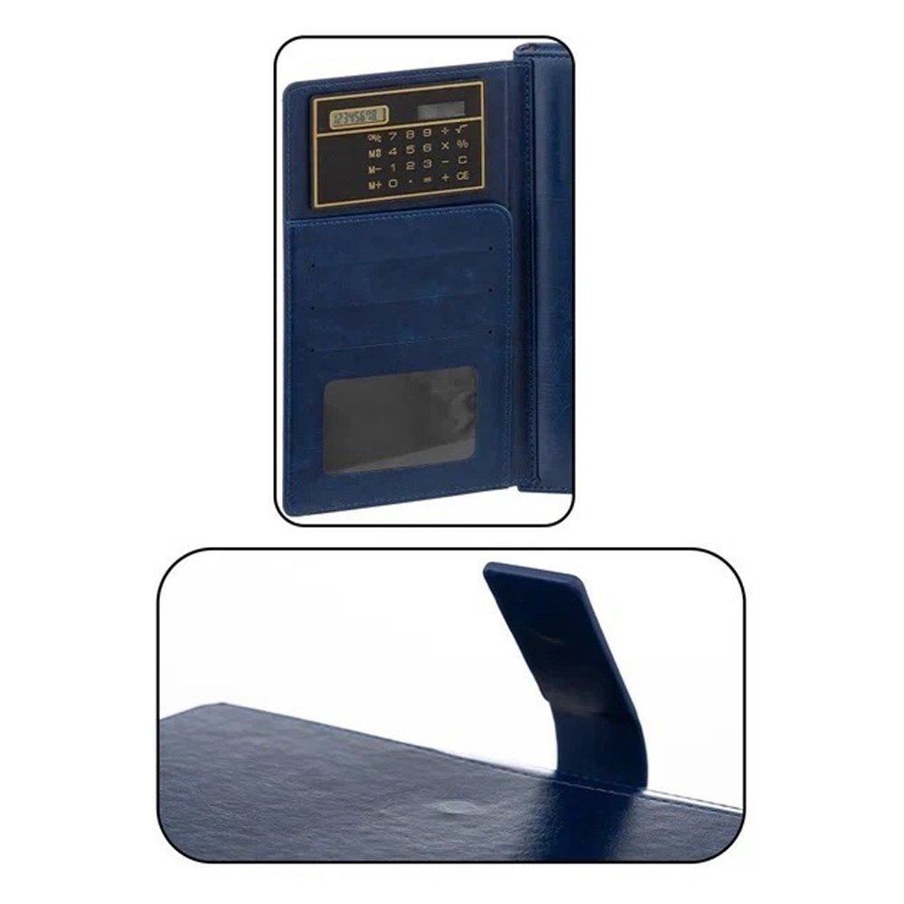 Ежедневник Basir, с калькулятором, формат А5, материал-кожезаменитель, 140 листов, размер 14,5*21 см