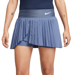 Теннисная юбка Nike Court Dri-Fit Advantage Pleated Tennis Skirt - diffused blue/white