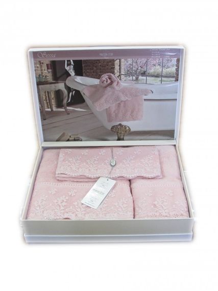 Набор полотенец  SESSA - СЕССА 3пр 30х50 50х100 и 85х150 Maison Dor (Турция)