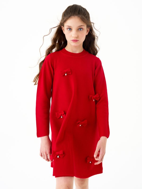 Платье для девочки AT1398 красный