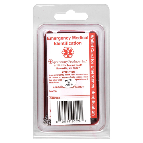 Emerge-Alert, медицинскую цепочку, пустую, 1 шт.