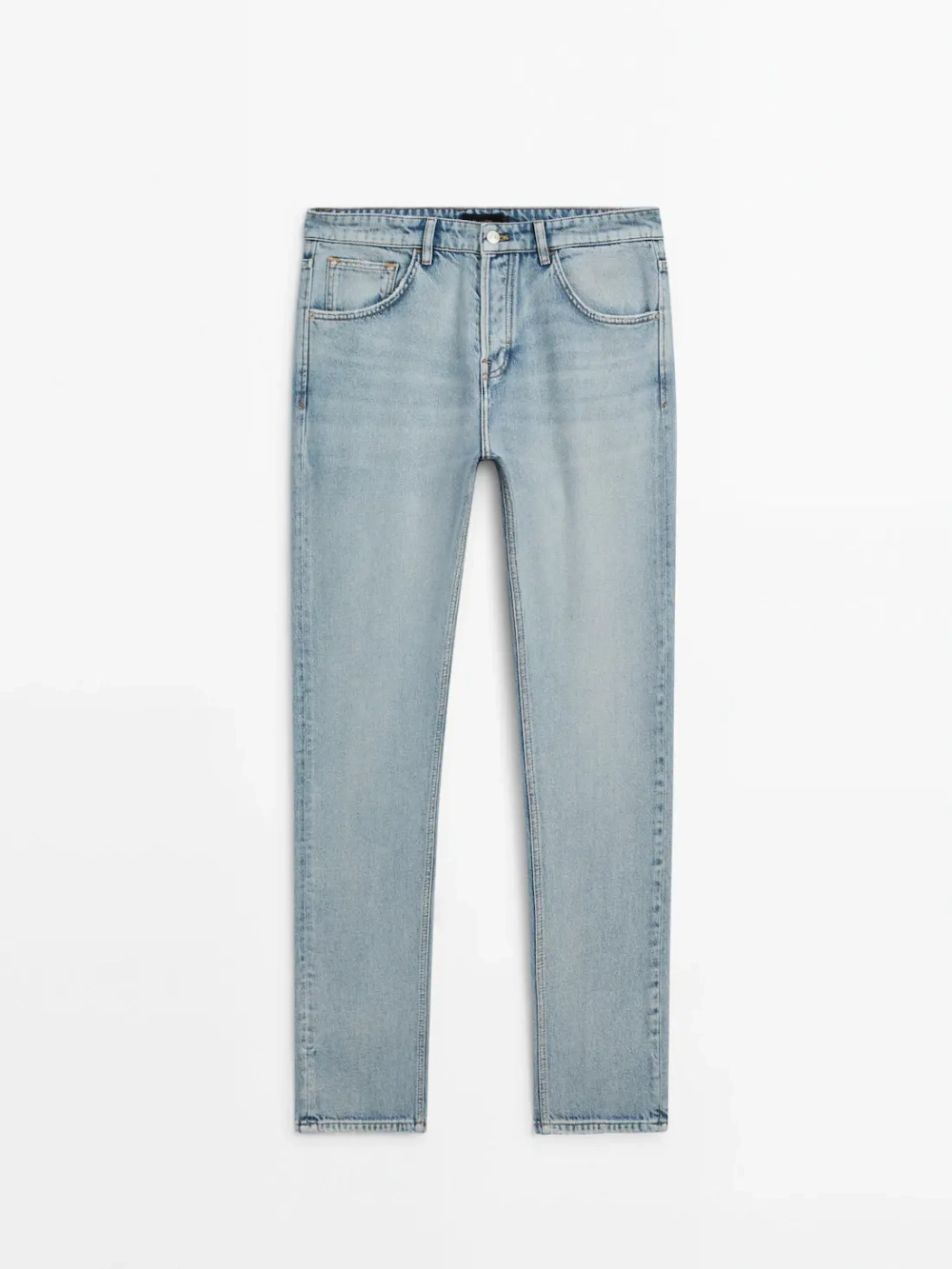 Massimo Dutti Плотные джинсы прямого кроя, индиго